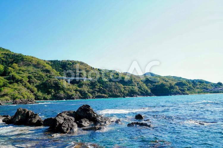 島根・松江美保関の惣津海岸 美保関,惣津海岸,砂浜の写真素材