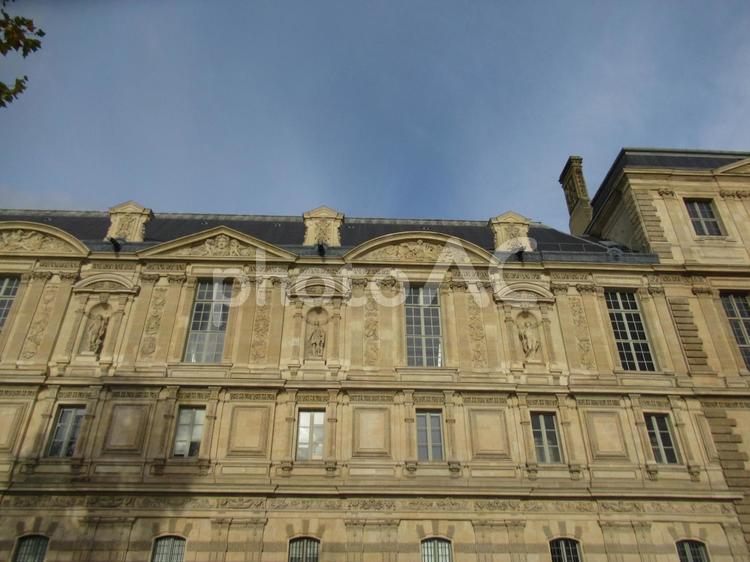 フランスパリの世界遺産のルーブル美術館 ルーブル美術館,ルーブル,美術館の写真素材