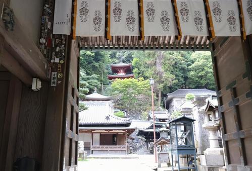 宝山寺 門から境内を臨む2 奈良県生駒市 宝山寺 門から境内を臨む2 奈良県生駒市 宝山寺,参道,境内の写真素材