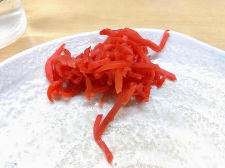 紅しょうが2 美味しい,ショウガ,生姜の写真素材