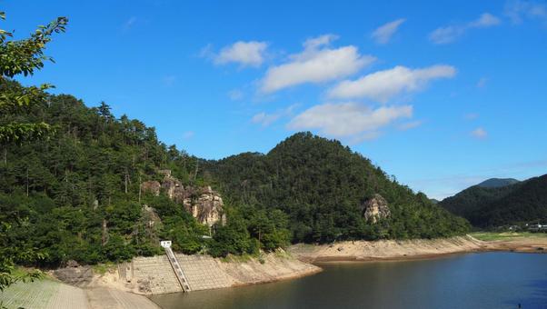 酷暑のダム 酷暑のダム 自然,風景,景色の写真素材