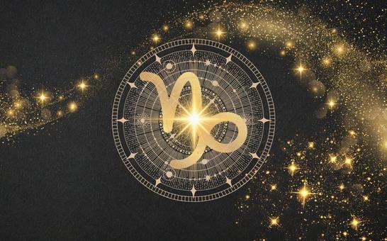 山羊座 山羊座 山羊座,幻想的,光り輝くの写真素材
