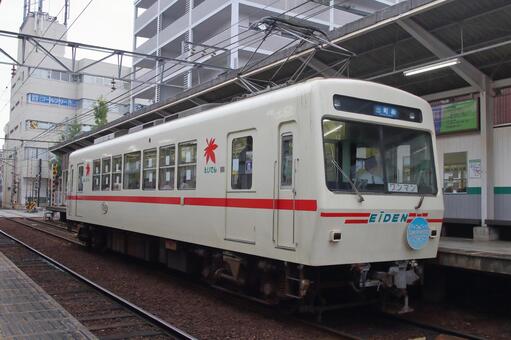 叡山電鉄、700系、デオ722号 叡山電鉄,鞍馬線,700系の写真素材