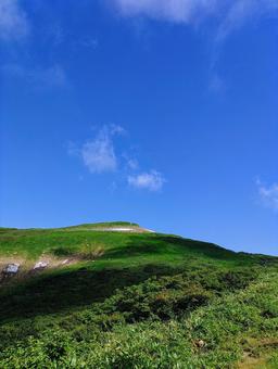 月山ペアリフトから見える姥ヶ岳 月山ペアリフトから見える姥ヶ岳 姥ヶ岳,リフト,ペアリフトの写真素材