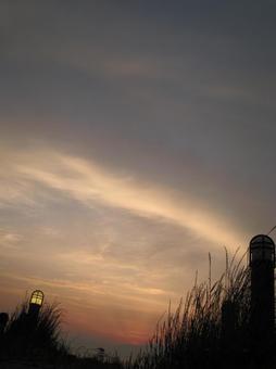 夕焼け。 夕焼け。の写真