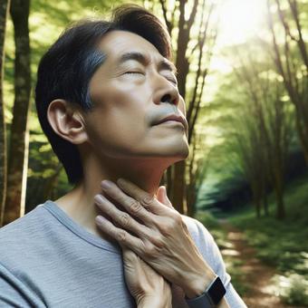 森でリラックス 森でリラックスの写真