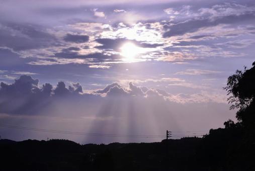 大自然, 太阳, 天空, 云, JPG