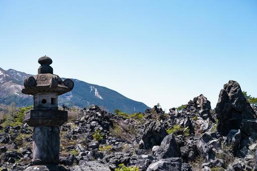 鬼押出しの風景 鬼押出しの風景 鬼押出し,浅間山,溶岩の写真素材