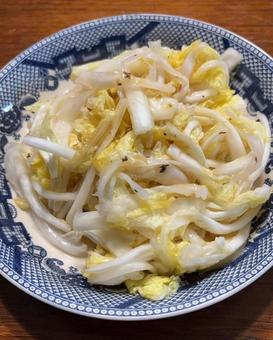 R7.11.25　白菜サラダ 夕食,サラダ,白菜の写真素材