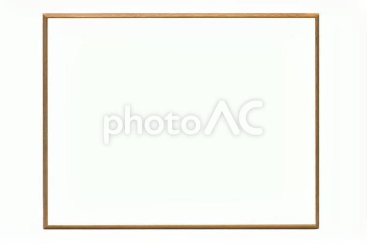 木製の細いフレーム（額縁） 額,背景,額縁の写真素材