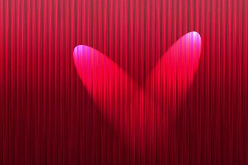 緞帳に当てるスポットライト5 舞台幕,ベルベット,背景の写真素材