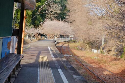 三河広瀬駅 三河広瀬,三河広瀬駅,廃線の写真素材