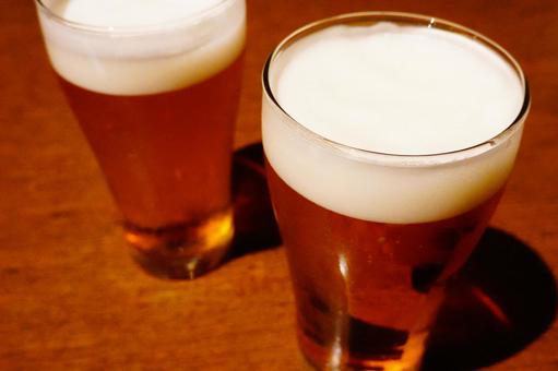 Toast with draft beer Toast with draft beer