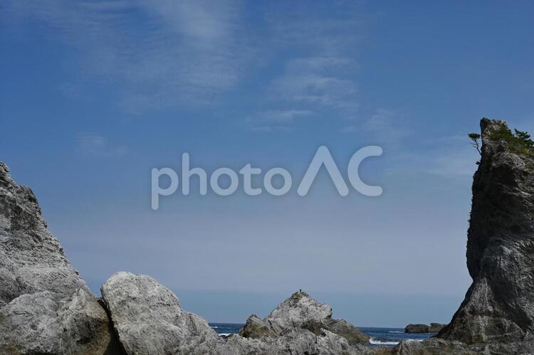 夏の浄土ヶ浦 浄土ヶ浜,岩手,釜石の写真素材