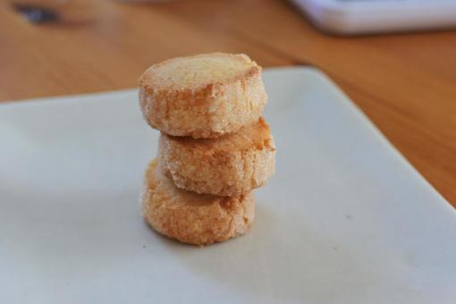 ココナッツのサブレ クッキー,焼き菓子,お菓子の写真素材