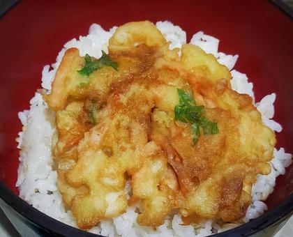 かき揚げ丼 たれ かき揚げ丼 たれ かき揚げ丼,かき揚げ,天ぷらの写真素材