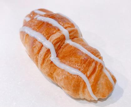 シュガーロール シュガーロール,クロワッサン,シュガーデニッシュの写真素材