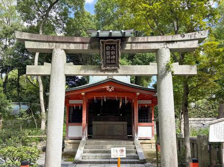 八坂神社の末社、太田神社・白髭神社 八坂神社の末社、太田神社・白髭神社 八坂神社,芸能の神,太田神社の写真素材