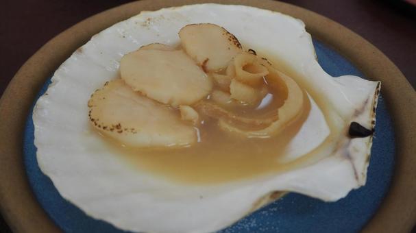 ホタテ貝のバター焼き ホタテ貝のバター焼き ホタテ貝,帆立貝,バター焼きの写真素材