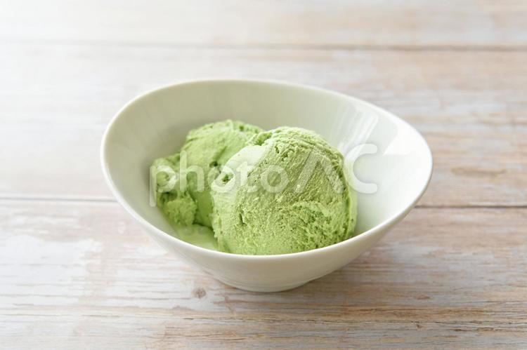 抹茶　アイスクリーム 抹茶アイスクリーム,アイスクリーム,アイスの写真素材