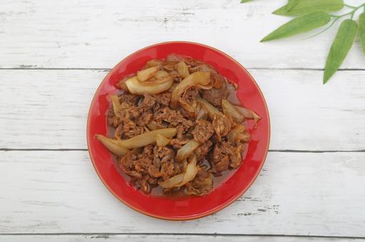 バラ焼き バラ焼き,牛肉,玉ねぎの写真素材