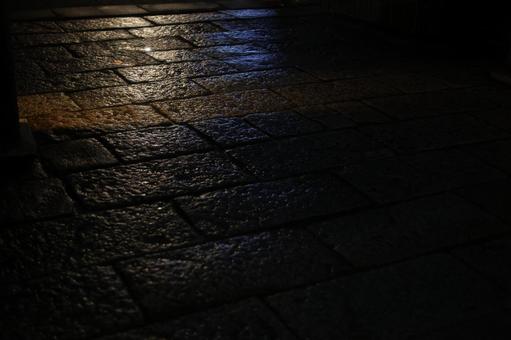 路面 雨,路面,道路の写真素材