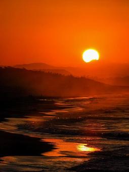 夕日 夕日の写真