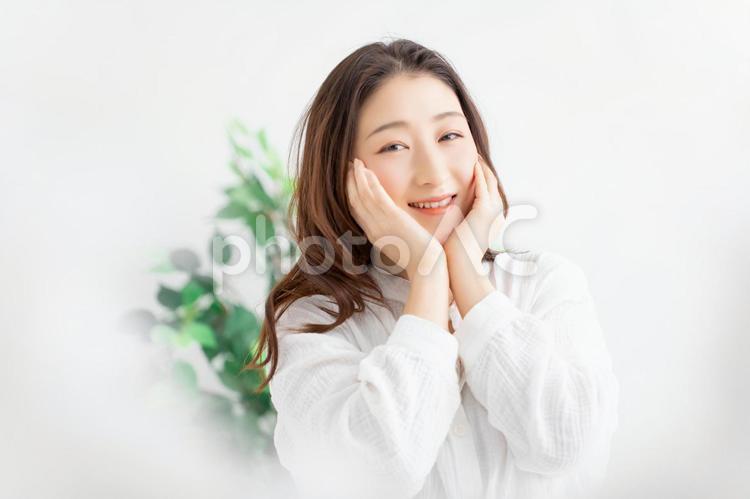 美容のイメージ 美容,女性,笑顔の写真素材