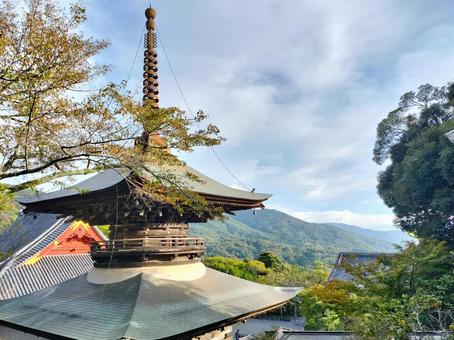 山寺の風景 山寺の風景 相輪,五重塔,お寺の写真素材