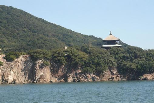 鞆の浦 風景,海,自然の写真素材
