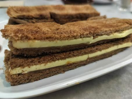 Photo, toast made from kaya toast, kayajam, breakfast, 