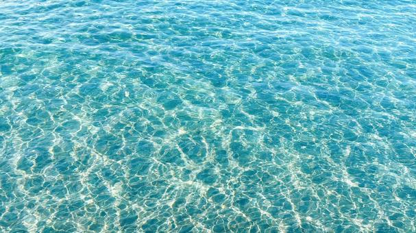 海 海 海,波,エメラルドグリーンの写真素材