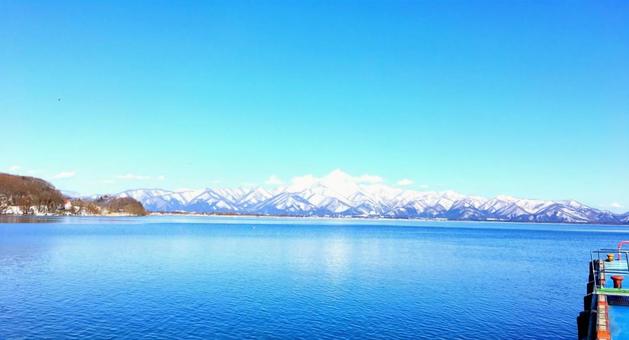 山 雪,山,冬の写真素材