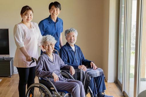 介護施設イメージ シニア,介護,介護士の写真素材