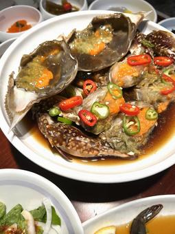 カンジャンケジャン カンジャンケジャン カンジャンケジャン,海鮮,韓国料理の写真素材