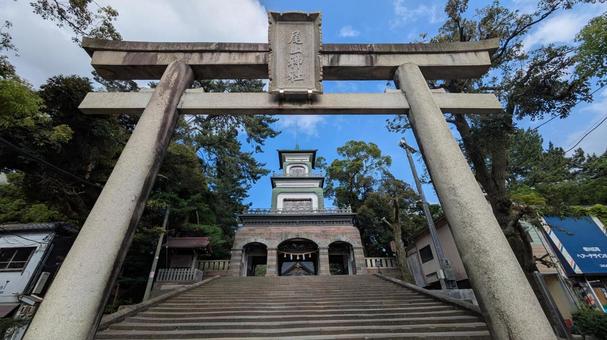 金沢の尾山神社の鳥居 金沢の尾山神社の鳥居 金沢,石川,北陸新幹線の写真素材