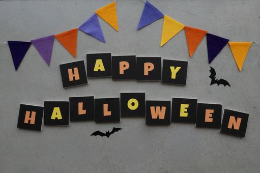 コンクリ背景のハロウィンデコレーション コンクリ背景のハロウィンデコレーション ハロウィン,ジャックオランタン,万聖節前夜の写真素材