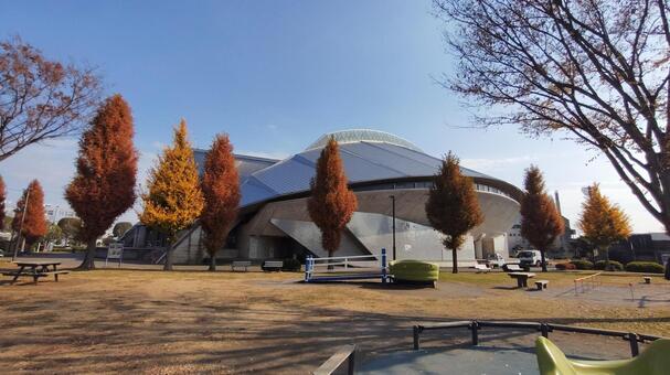 秋葉台文化体育館 秋葉台文化体育館,藤沢市,スポーツ施設の写真素材