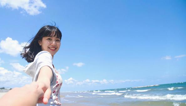 海岸デート 海岸デートの写真