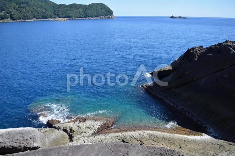 【和歌山】鬼ヶ城の風景 鬼ヶ城,熊野市,岩の写真素材