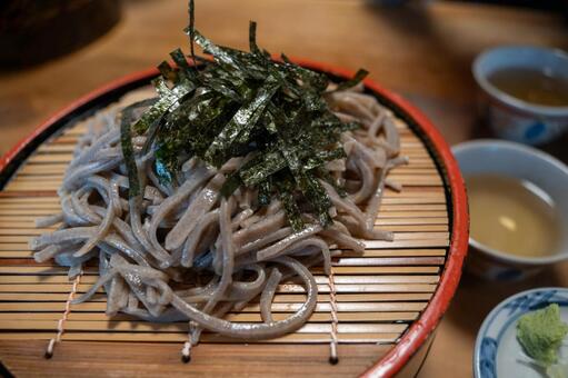 ざるそば ざるそば,日本そば,ザルの写真素材