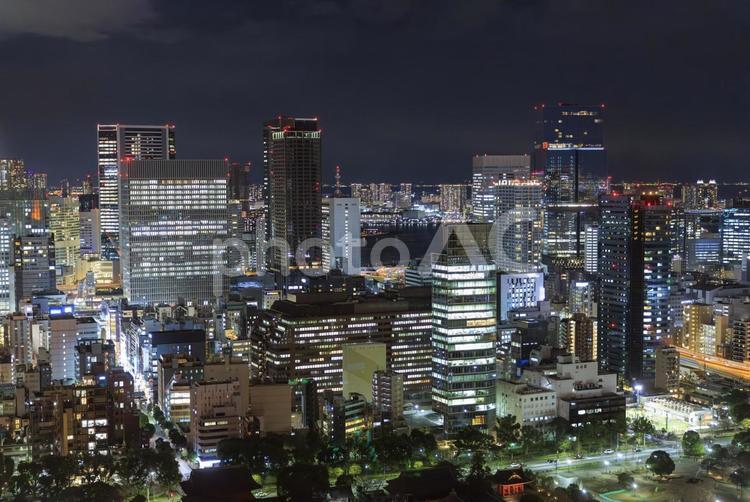 東京タワーから見た夜景 東京タワーから見た夜景,東京,夜景の写真素材