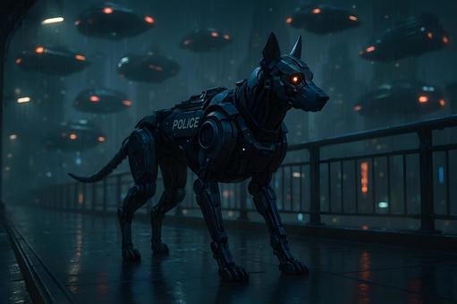 未来都市の警備犬 未来都市の警備犬の写真