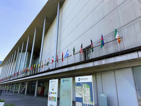 お台場周辺の街並み お台場周辺の街並み 東京都,青海,駐車場の写真素材