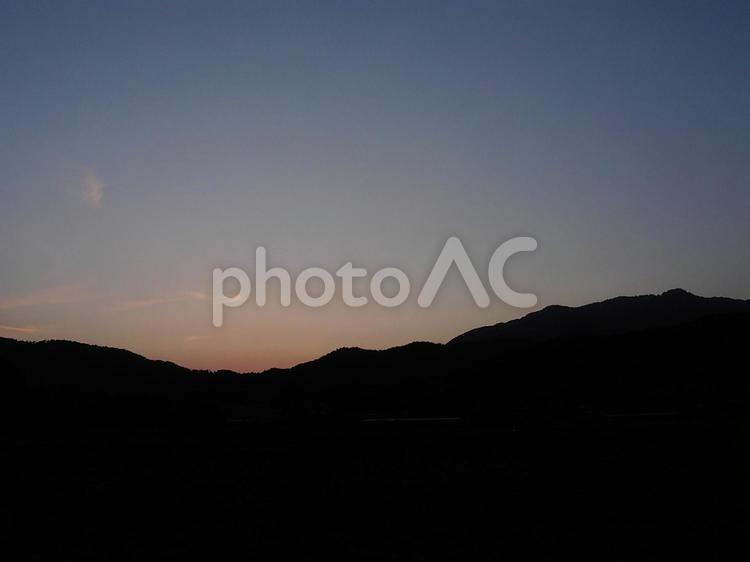 夕暮れ愛宕山 愛宕山,京都,夕暮れの写真素材