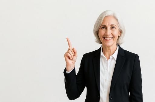 指を差してアドバイスをする人 指を差してアドバイスをする人の写真