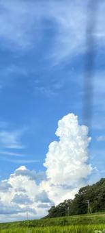 煙突雲 煙突雲の写真