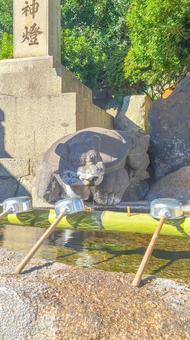 尾道市 艮(うしとら)神社の手水舎 尾道市 艮(うしとら)神社の手水舎の写真