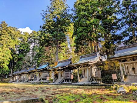 出羽三山神社 羽黒山,出羽三山神社,庄内の写真素材