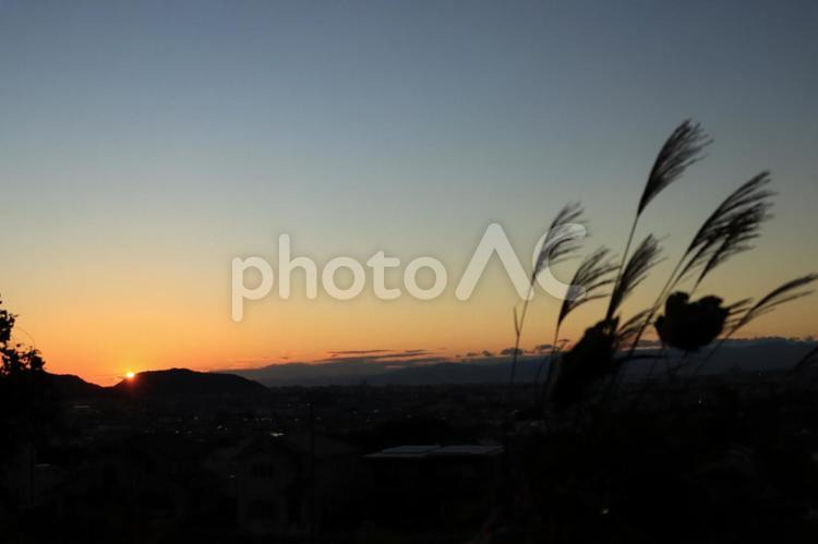 夕暮れ 夕暮れ,夕方,夕陽の写真素材